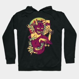 Geisha Hannya Mask Hoodie